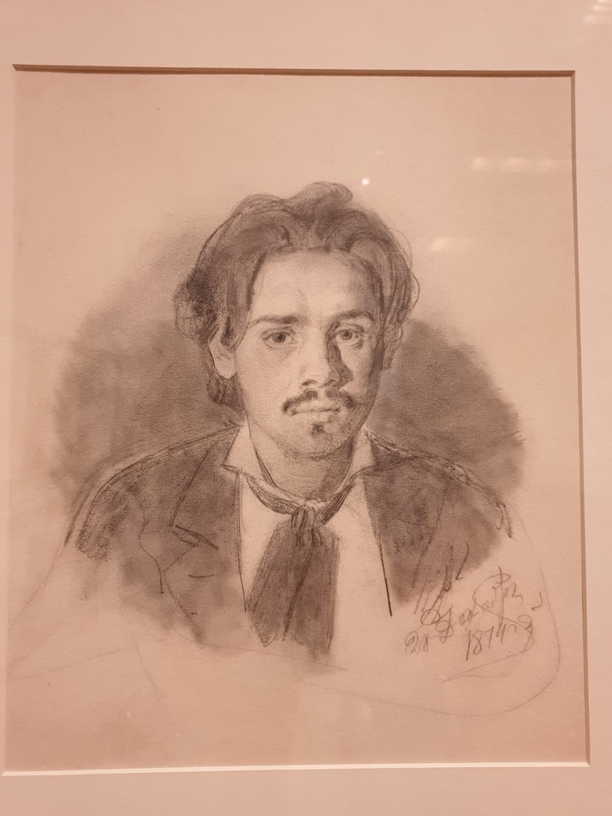 Василий Суриков (1848-1916) Автопортрет. 1874