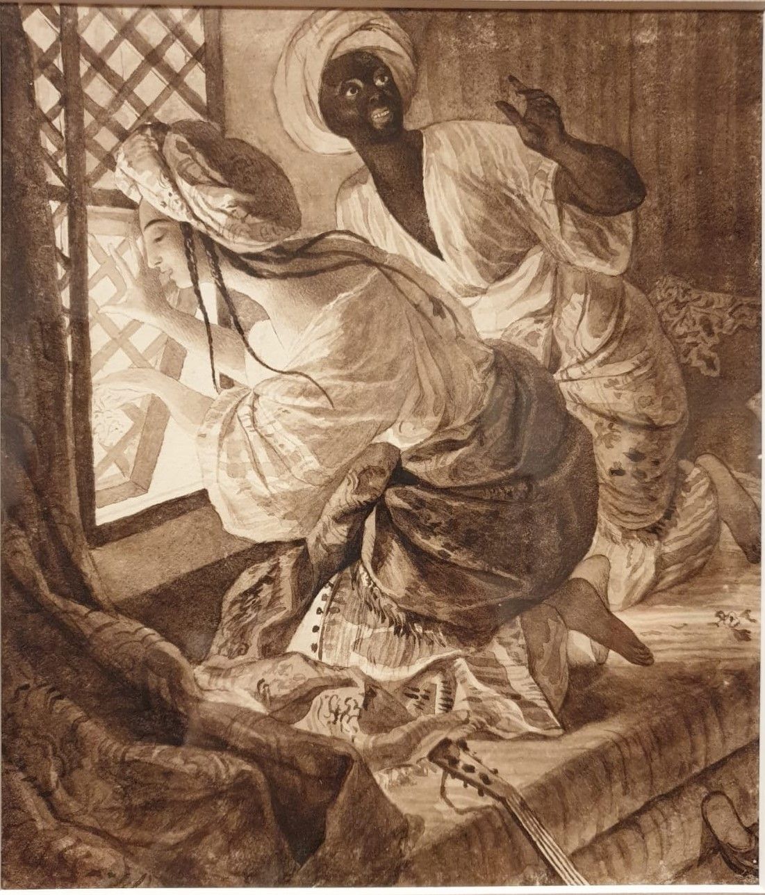 Андрей Горонович (1818 - не ранее 1889) Язык цветов. Копия с сепии К.П.Брюллова