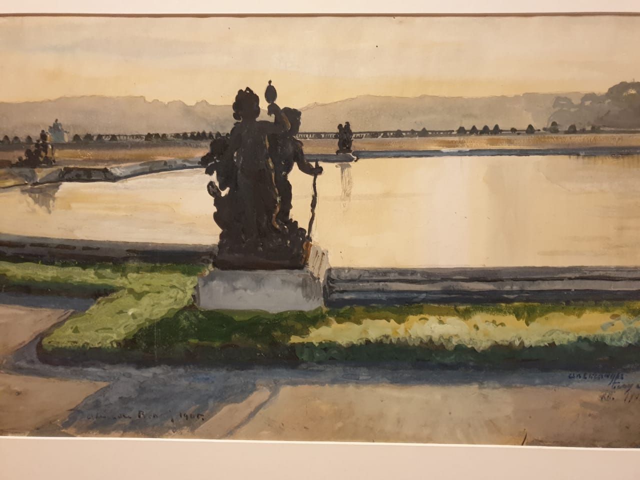 Александр Бенуа (1870-1960) Водяной партер в Версале. Зимний вечер. 1905