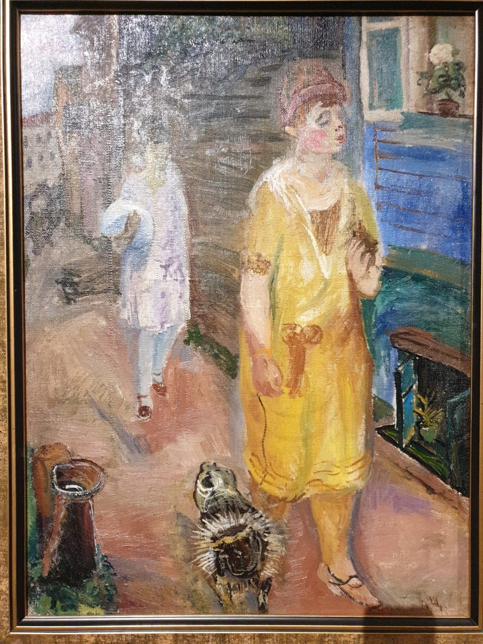 Александр Щипицын (ранее неизвестный художник). Два мопса. 1929 Смоленский государственный музей-заповедник