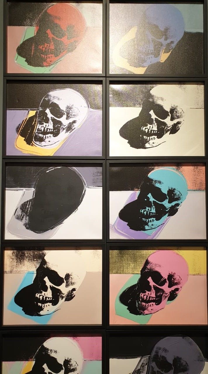 Энди Уорхол. Черепа. 1976. Шелкграфия на льне.