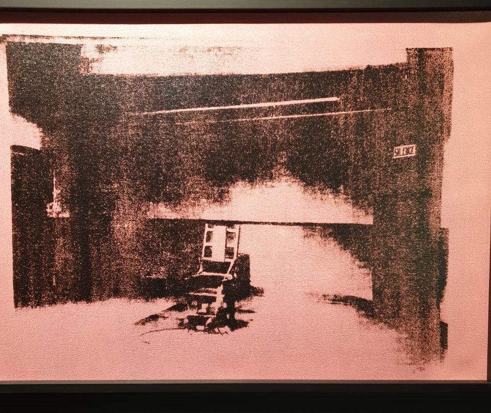 Энди Уорхол. Электрический стул. 1980. Шелкография на льне.