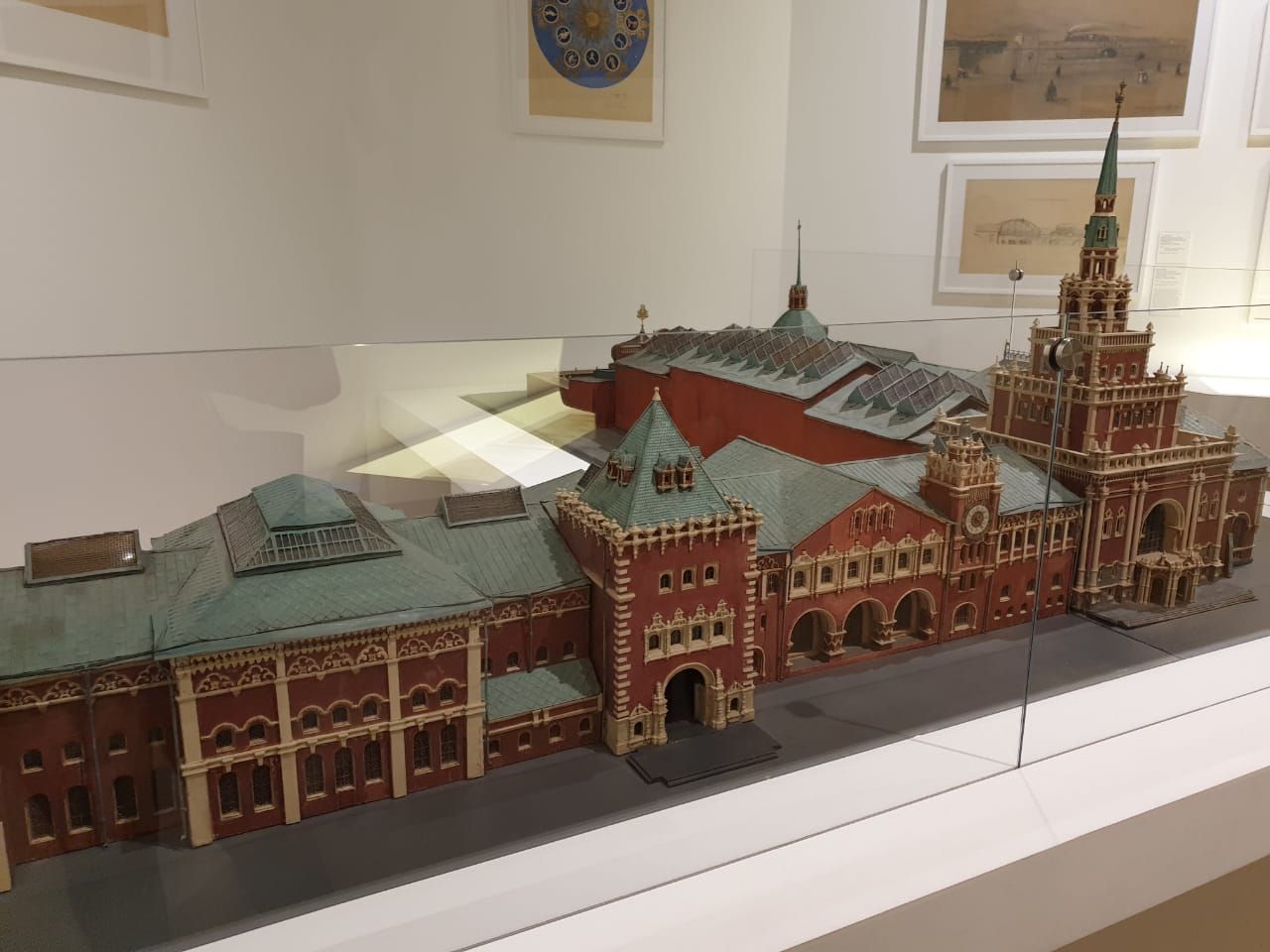 Проектная модель Казанского вокзала в Москве. 1915-1916