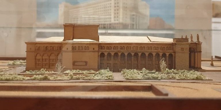 А.В.Щусев Проектная модель Государственного академического театра оперы и балета имени Алишера Навои в Ташкенте. 1938