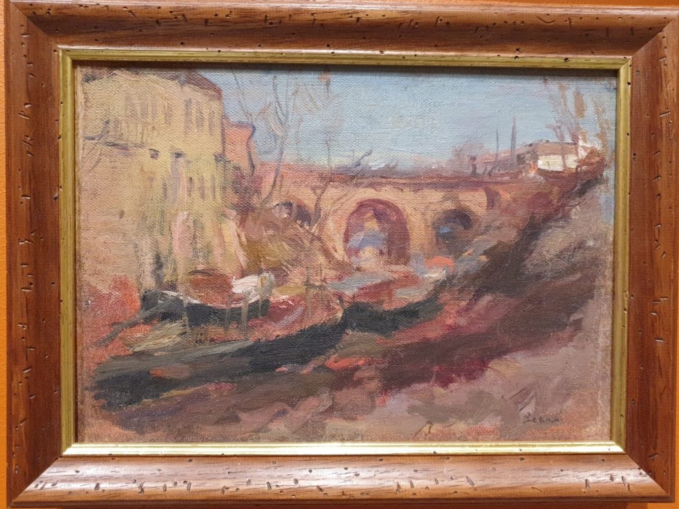 Лев Зевин. Пейзаж с акведуком. 1930-е Холст, масло
