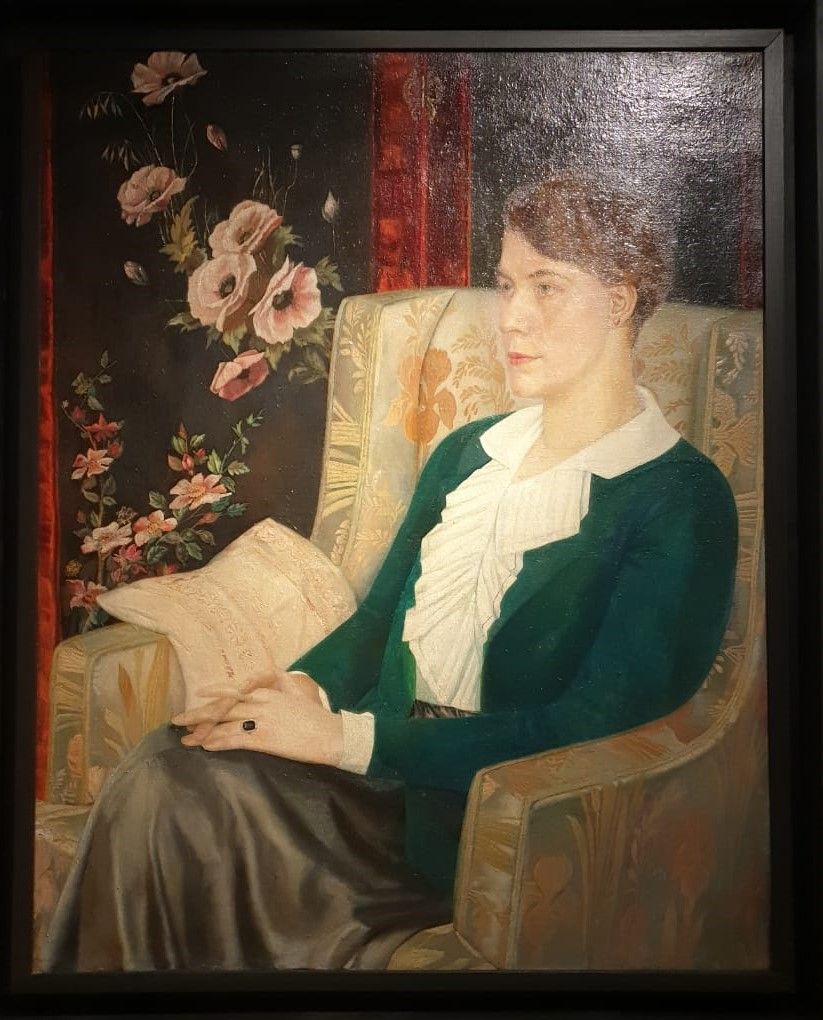 Портрет певицы Е.Н.Глебовой 1915. Холст, масло
