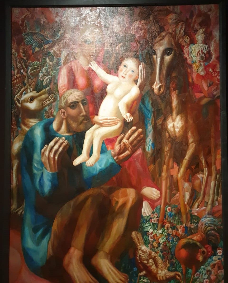 Крестьянская семья. 1914. Холст, масло