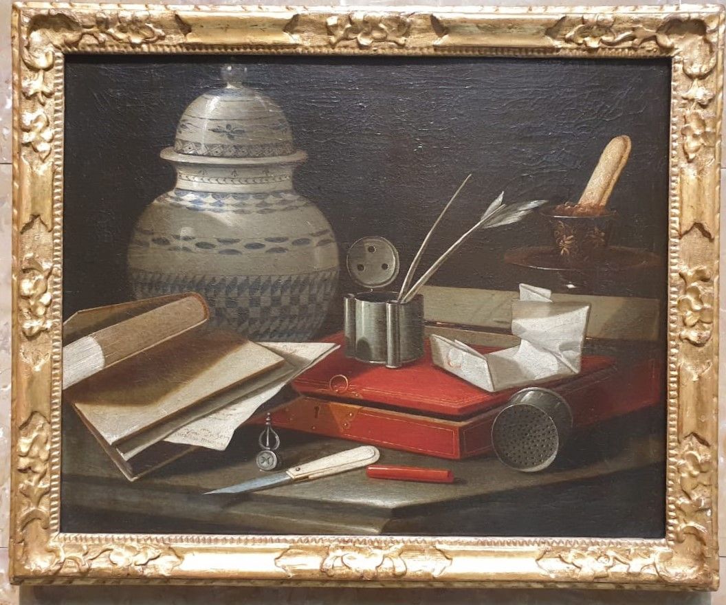 Кристофоро Мунари (Монари) 1667-1720 Натюрморт с письменными принадлежностями