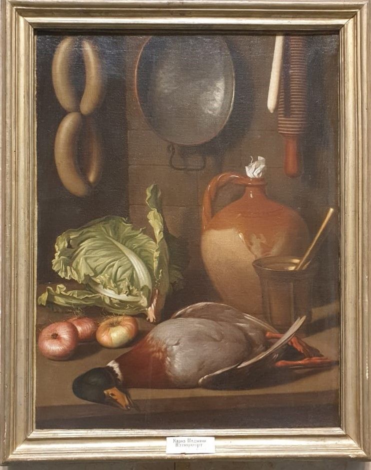 Карло Маджини 1720-1806 Натюрморт с уткой