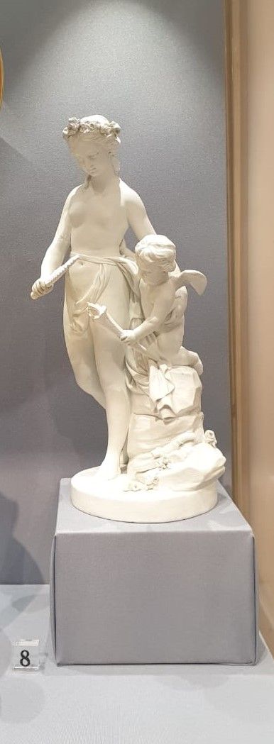 Скульптурная группа "Венера с зеркалом". Мануфактура Локре. 1780-е гг. Бисквит, лепка.