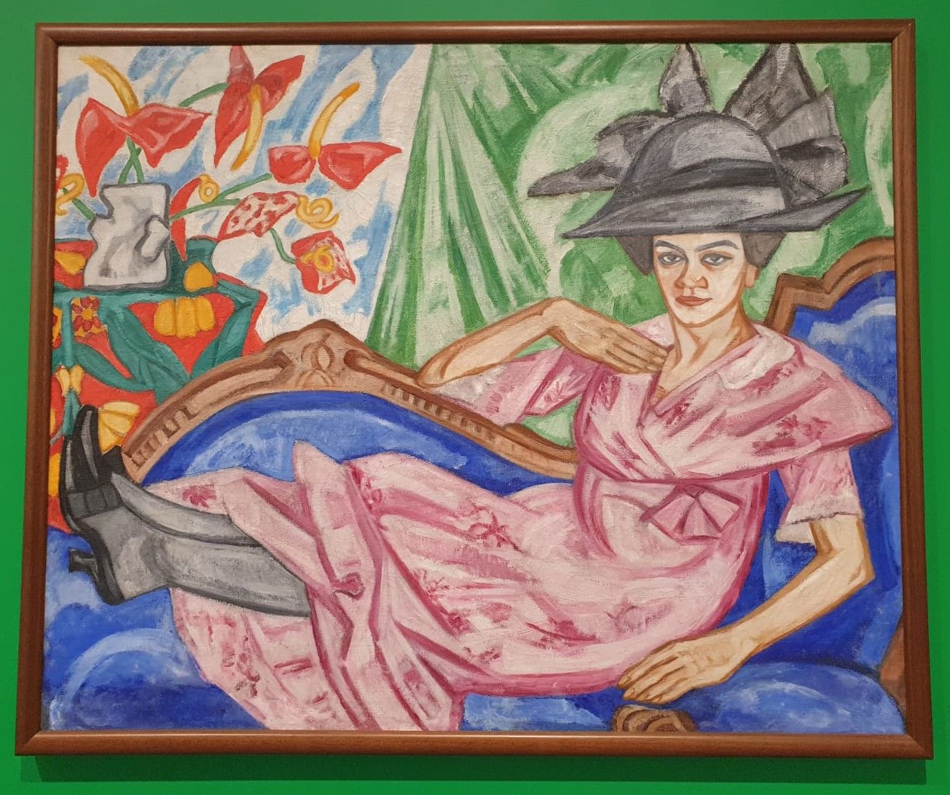 Ольга Розанова. Портрет сестры, Анны Владимировны Розановой, 1912 холст, масло