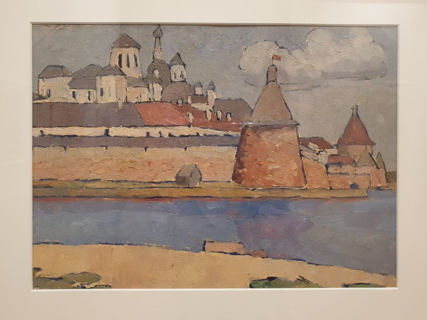 В.Ф.Кринский Соловецкий монастырь 1970 Картон, масло