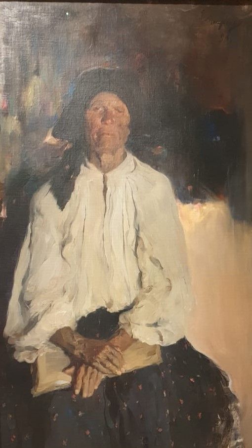 Филипп Малявин Старуха 1898 холст, масло
