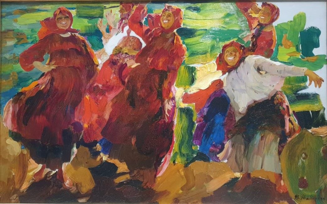Филипп Малявин Бабы 1899-1900 холст, масло