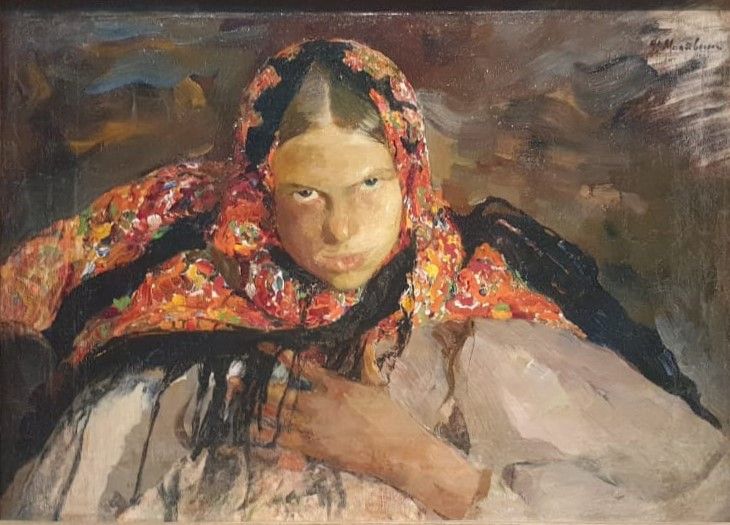 Филипп Малявин  Крестьянская девушка  1910 холст, масло