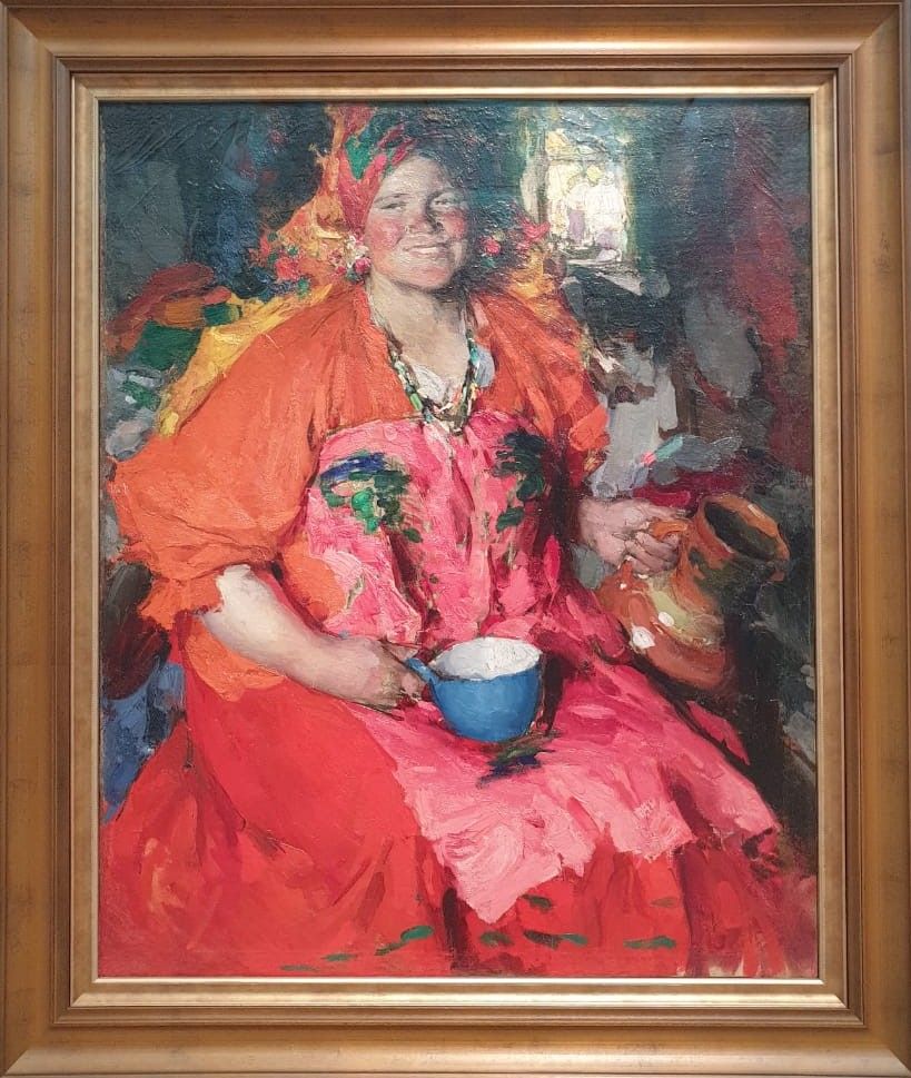 Абрам Архипов Девушка с кувшином 1927 холст, масло