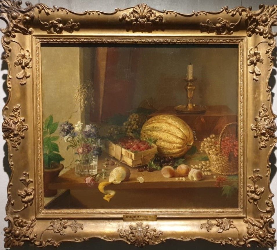 И.Ф.Хруцкий Цветы и плоды 1836 холст, масло
