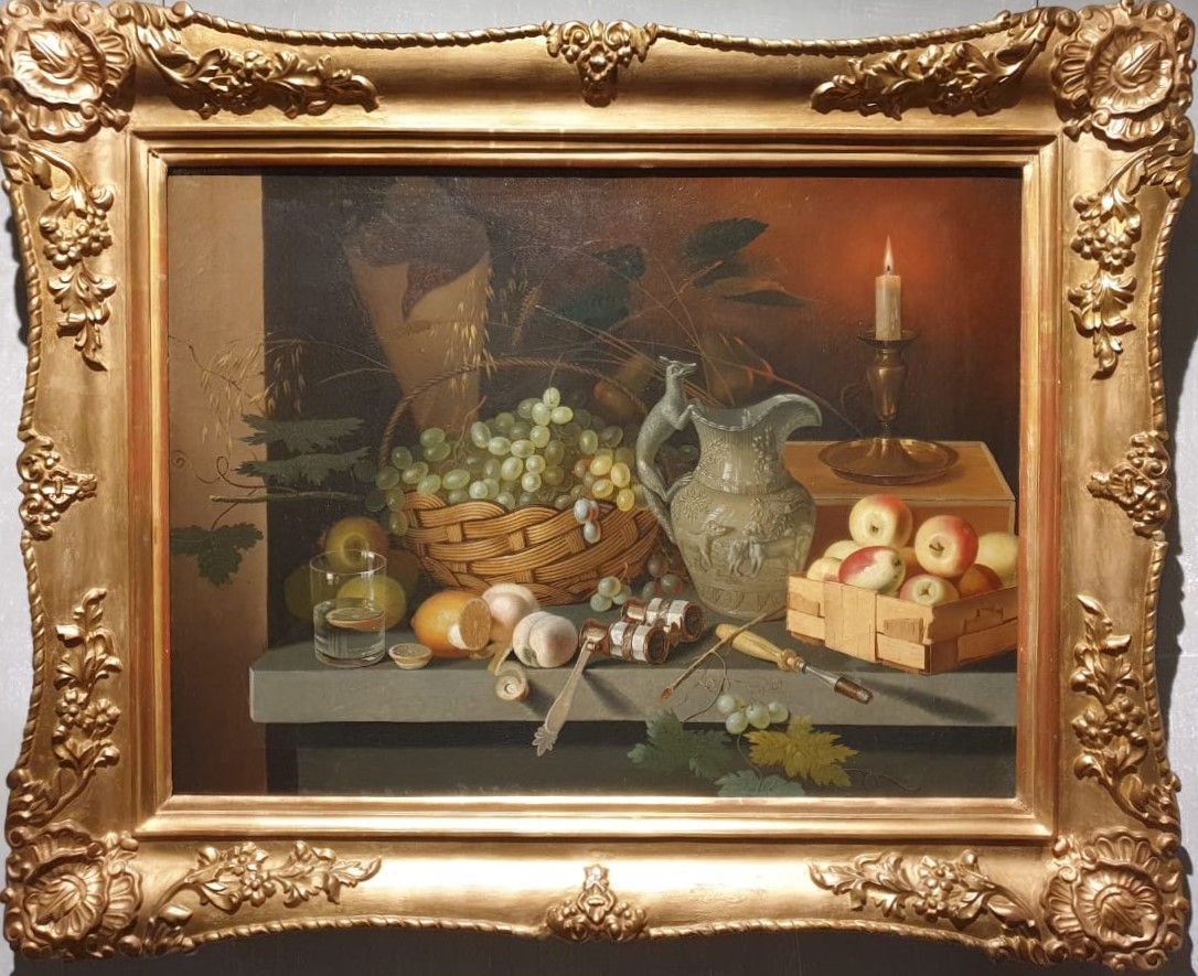 И.Ф.Хруцкий Натюрморт со свечой. 1870-е холст, масло