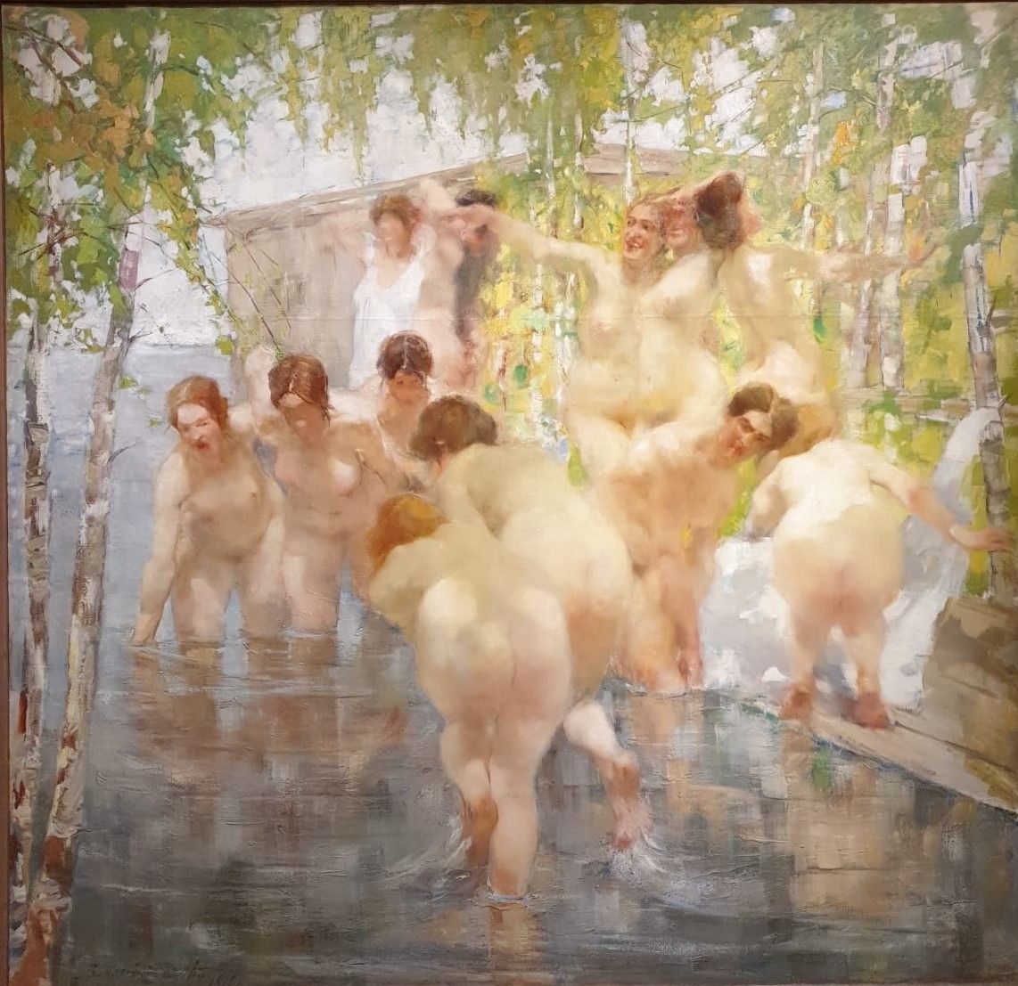 Виталий Тихов Купальщицы 1910 холст, масло Краснодарский краевой художественный музей им. Ф.А.Коваленко