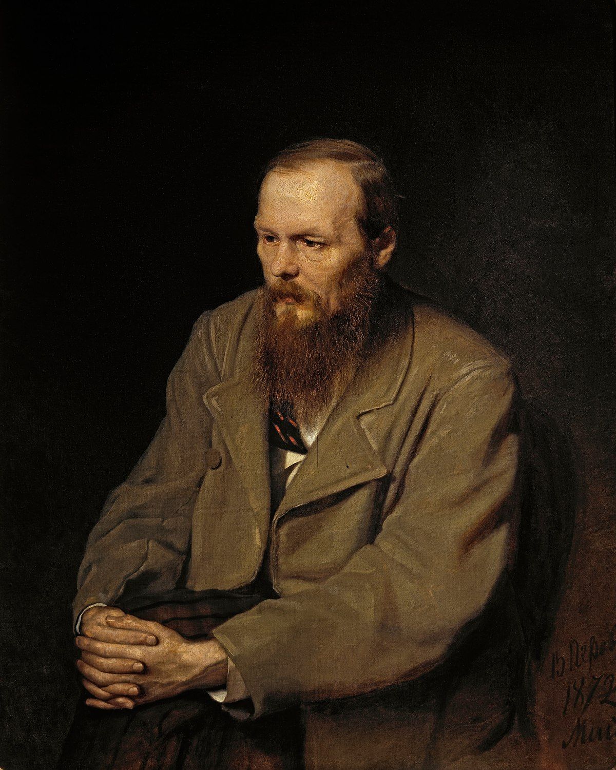 Василий Перов Портрет Ф.М.Достоевского 1872 холст, масло