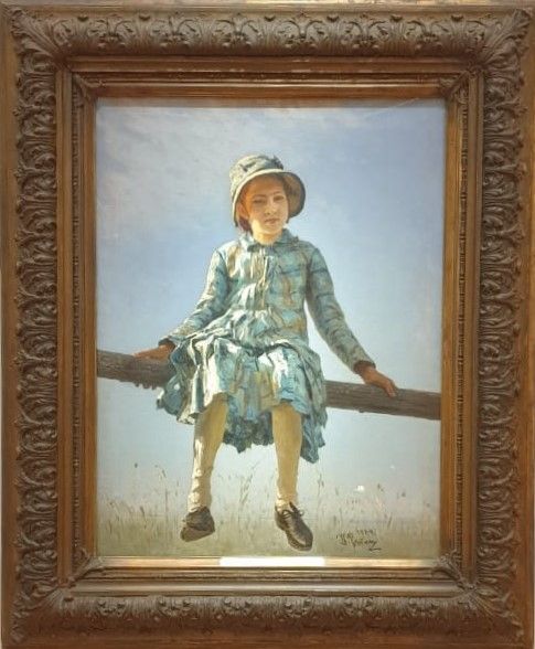 Илья Репин Стрекоза 1884 холст, масло