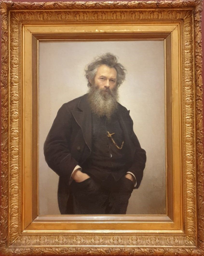 Иван Крамской Портрет И.И.Шишкина 1880 холст, масло