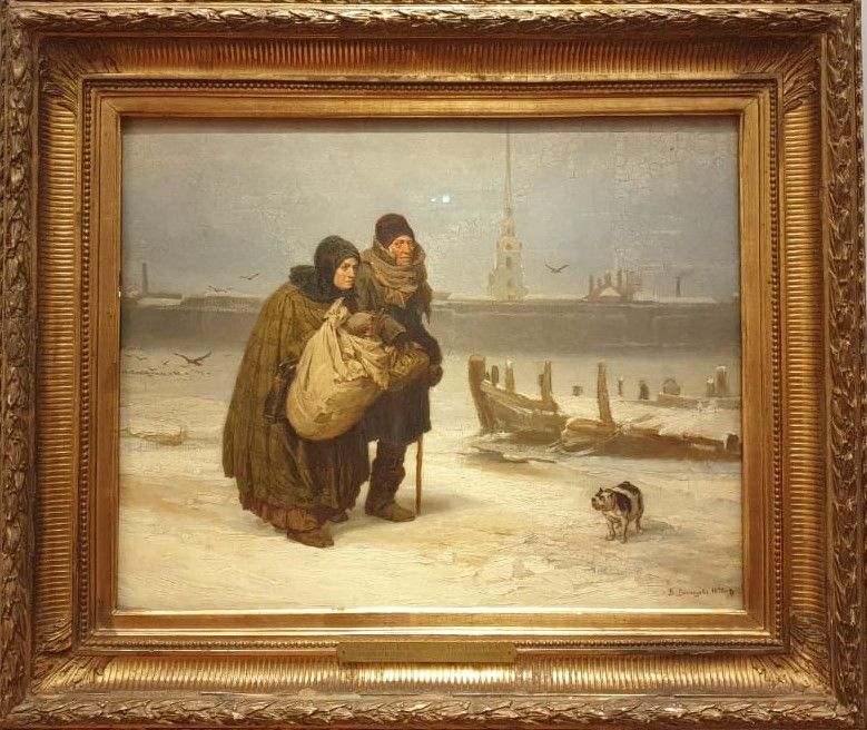 Виктор Васнецов С квартиры на квартиру 1876 холст, масло