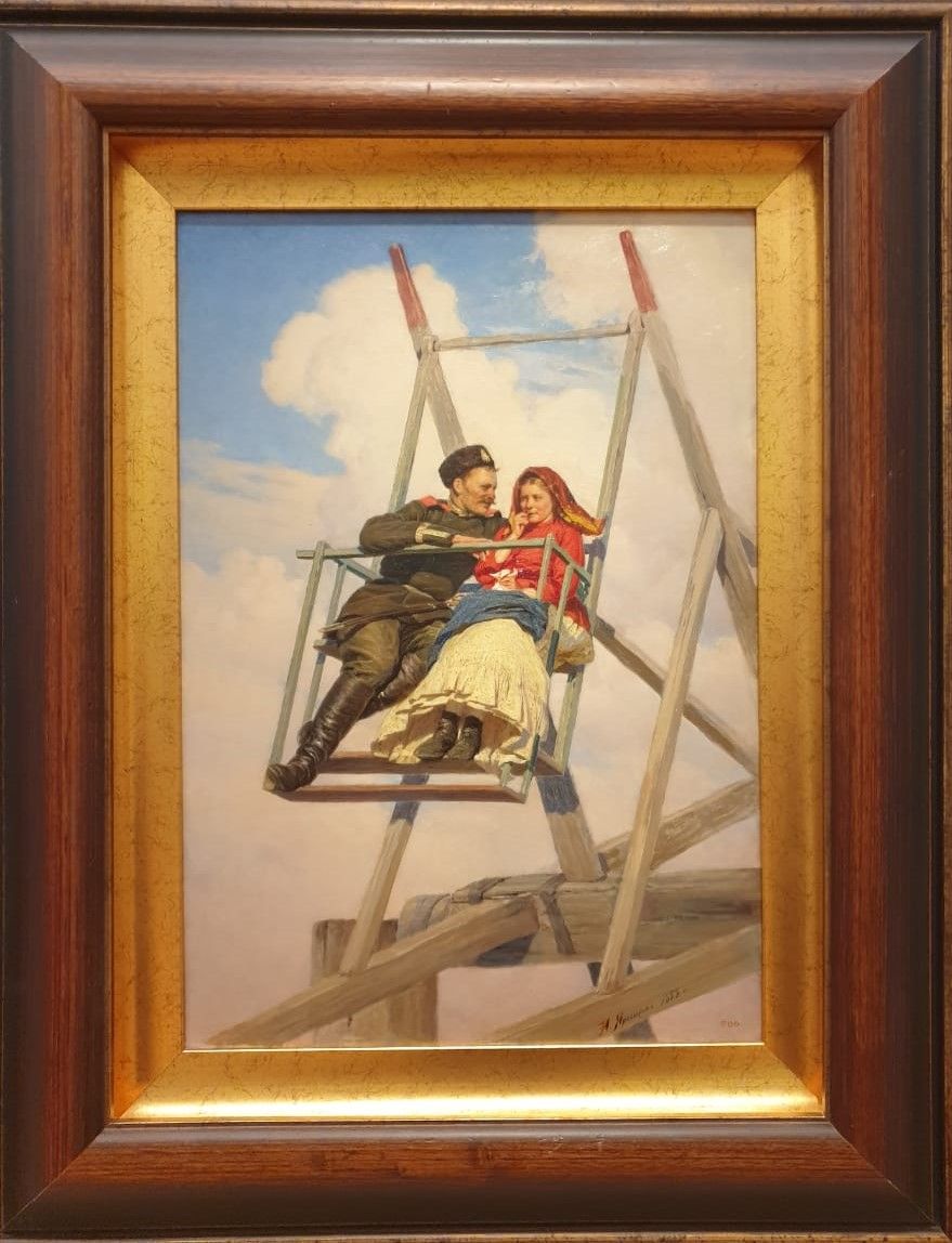 Николай Ярошенко На качелях 1888 картон, масло