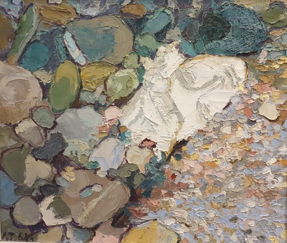 Лидия Тимошенко Камни Коктебеля Холст, масло 1961