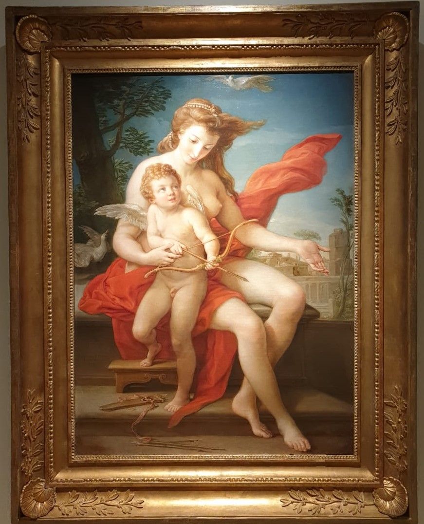 Помпео Джироламо Батони (1708-1787) Венера и Амур 1785, холст, масло