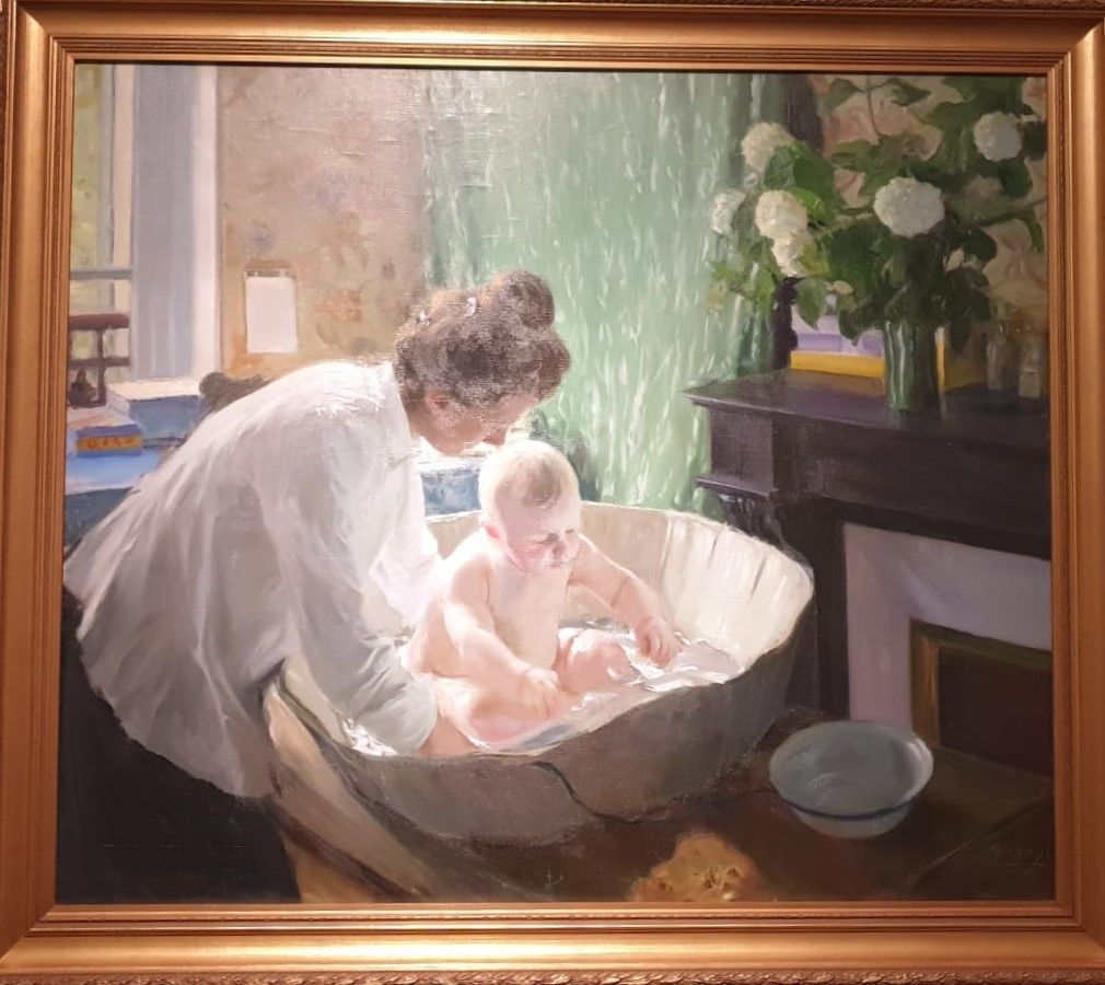 Борис Кустодиев 1878-1927 Утро 1904 холст, масло