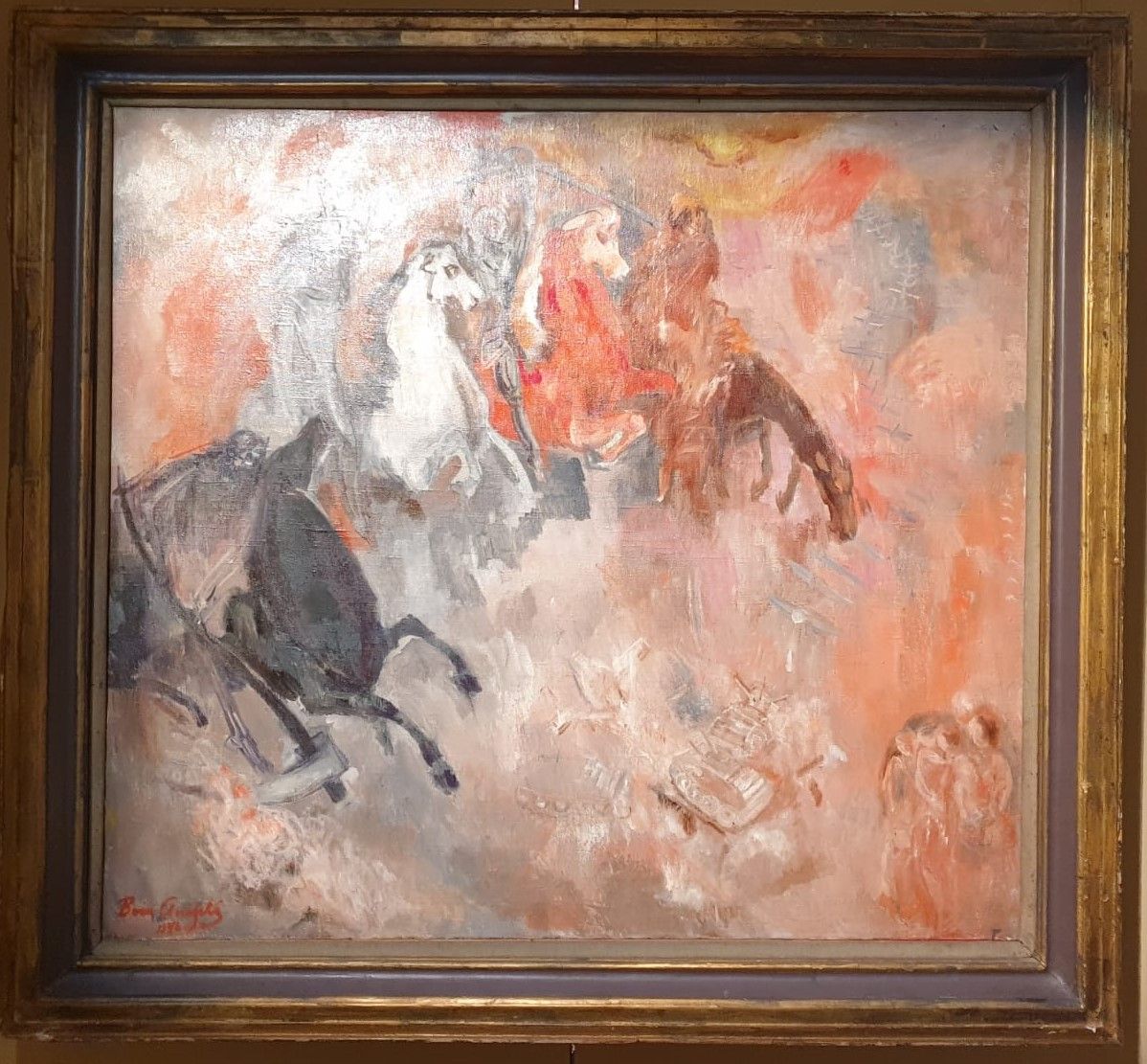 Борис Анисфельд. Четыре всадника Апокалипсиса. 1946. Холст, масло. Частная коллекция.