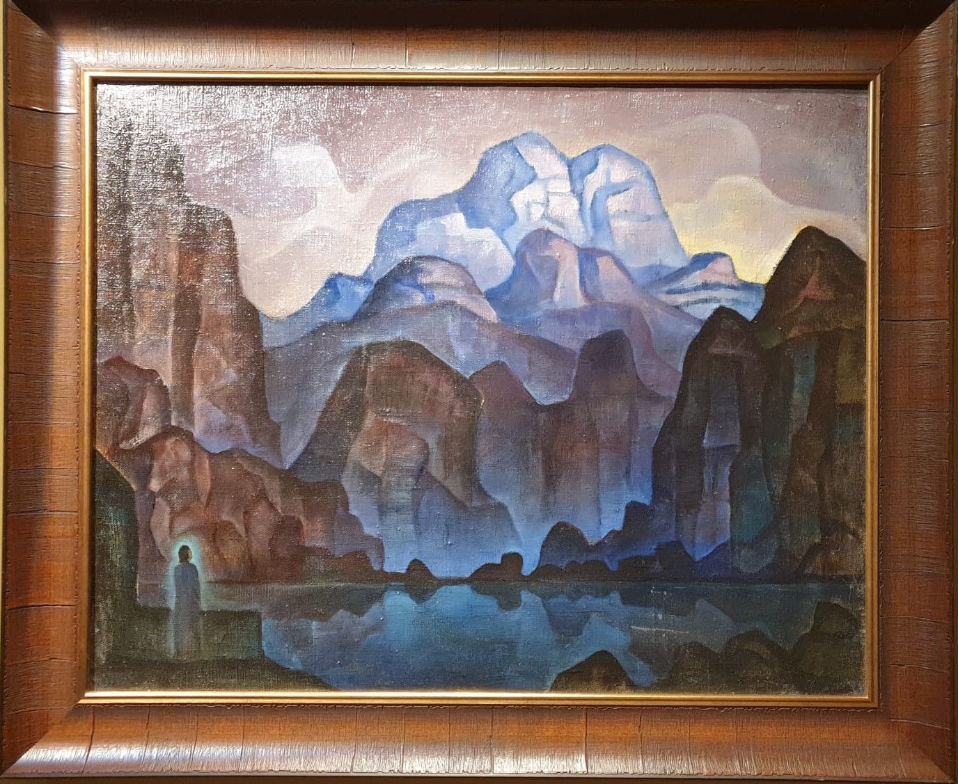 Борис Смирнов-Русецкий. В горном Ашраме. 1928. Холст, масло. Частная коллекция.