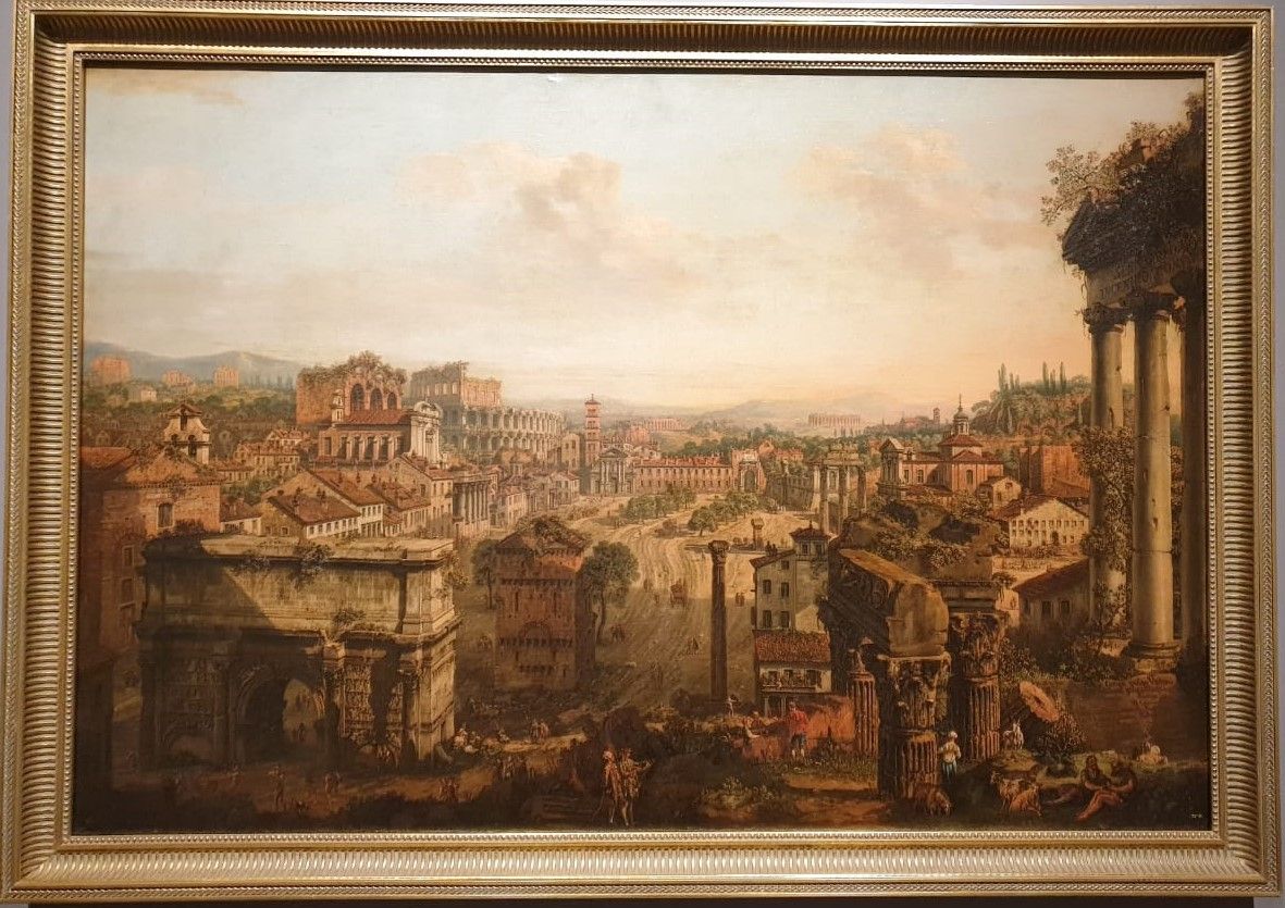Бернардо Беллотто, прозванный Каналетто (1721-1780) Вид Римского форума. 1769 холст, масло