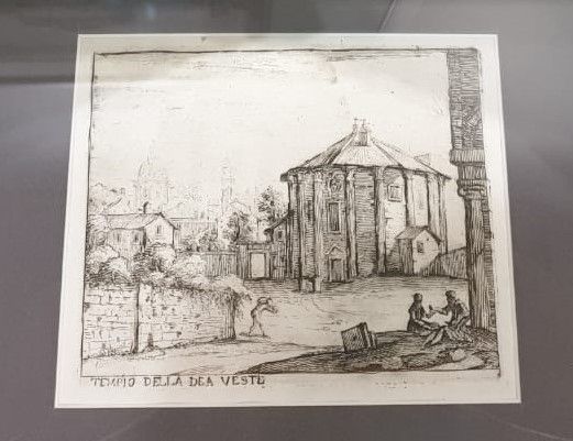 Джованни Баттиста Меркати (1591-1645) Храм богини Весты. 1629 офорт, резец Собрание М.Б.Атаянца