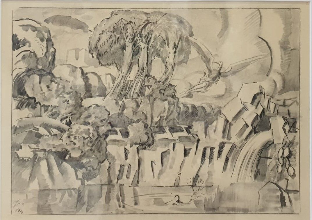 Метаморфозы. 1914. бумага, акварель, тушь