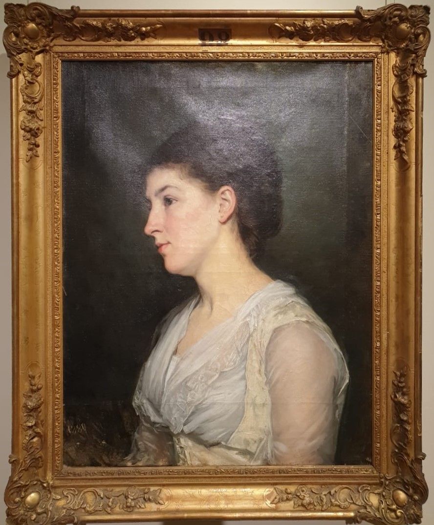 Портрет Клотильды Гределю Франция 1880 холст, масло