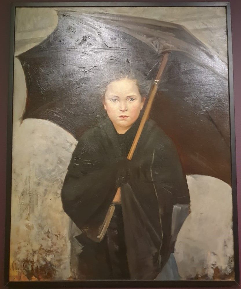 Дождевой зонтик  1883 Холст, масло Копия Н.Романовой