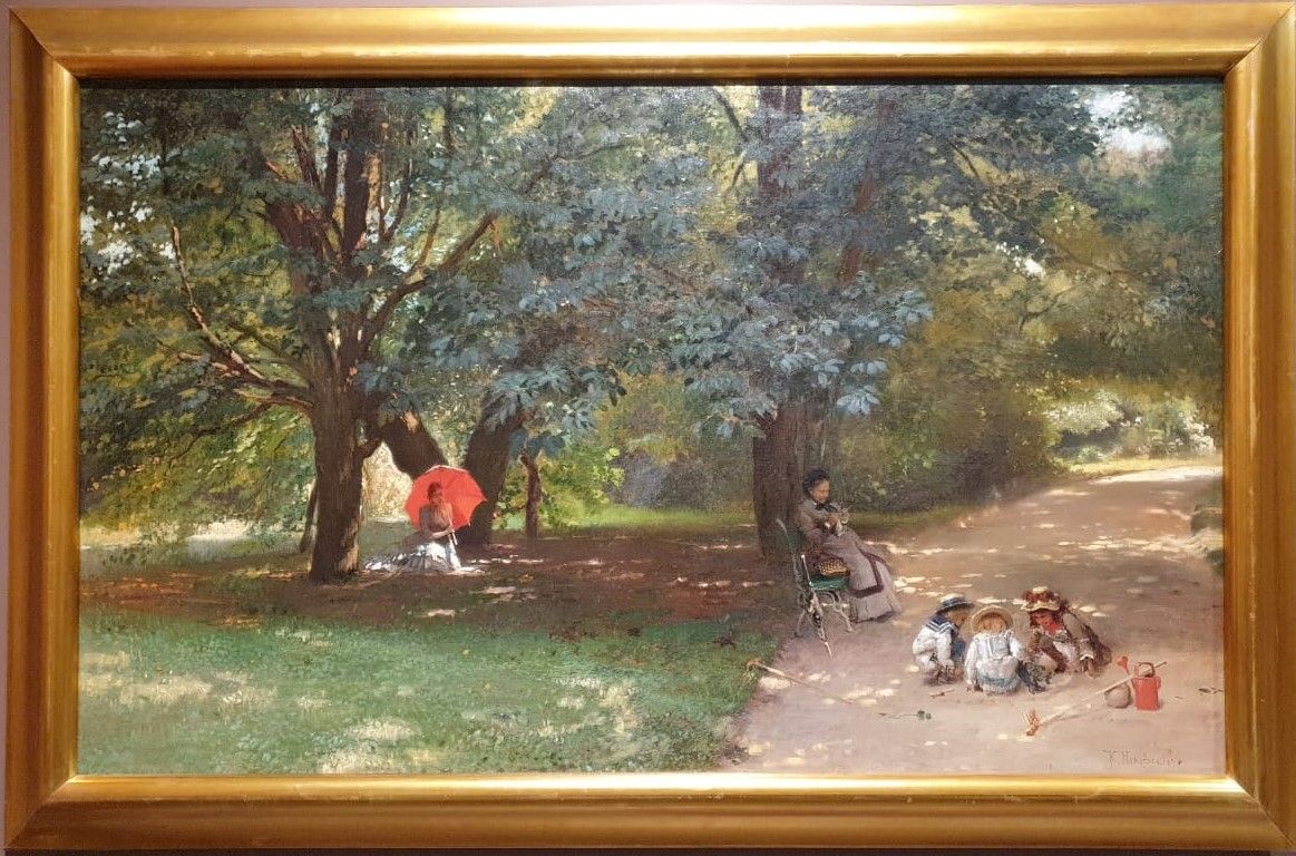 К.Маковский В парке. 1881 холст, масло. Русский музей