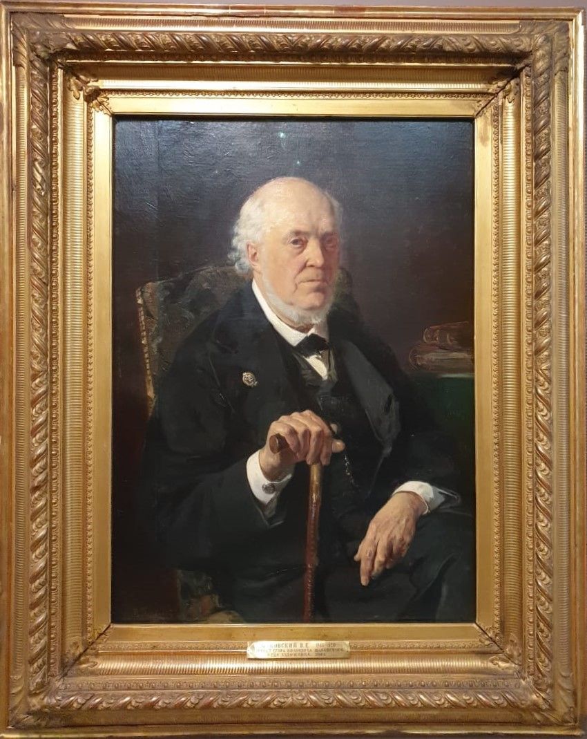 В.Маковский Портрет Егора Ивановича Маковского 1880  холст, масло ГТГ
