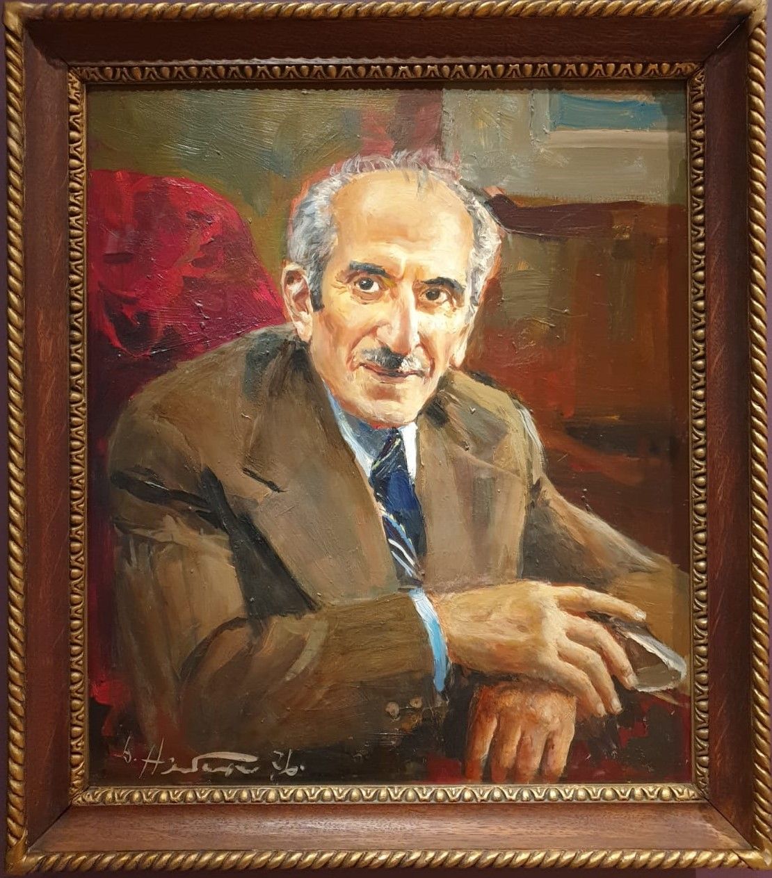 Дмитрий Налбандян (1906-1993) Портрет А.Я.Абрамяна 1976 холст, масло
