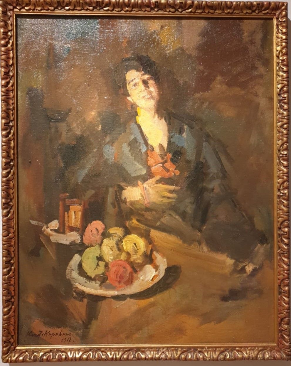 Константин Коровин (1861-1939) Женский портрет 1917 холст, масло