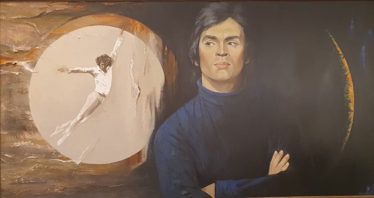 Вакиль Шайхетдинов. Полёт. Рудольф Нуреев. 2023, холст, масло