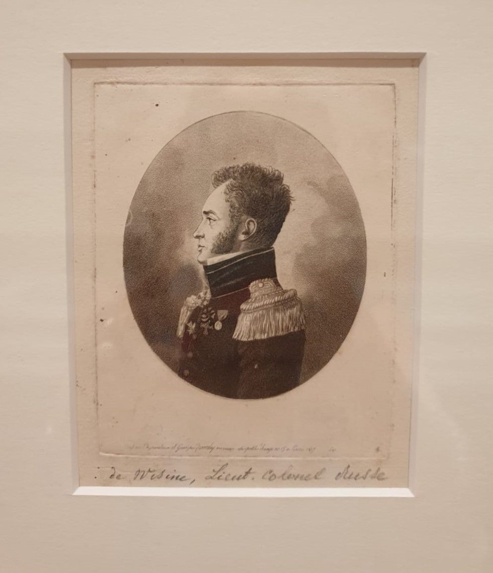 Эдме Кенедей. Портрет Ивана Александровича Фонвизина 1817 физионотрас. Бумага, офорт, акватинта
