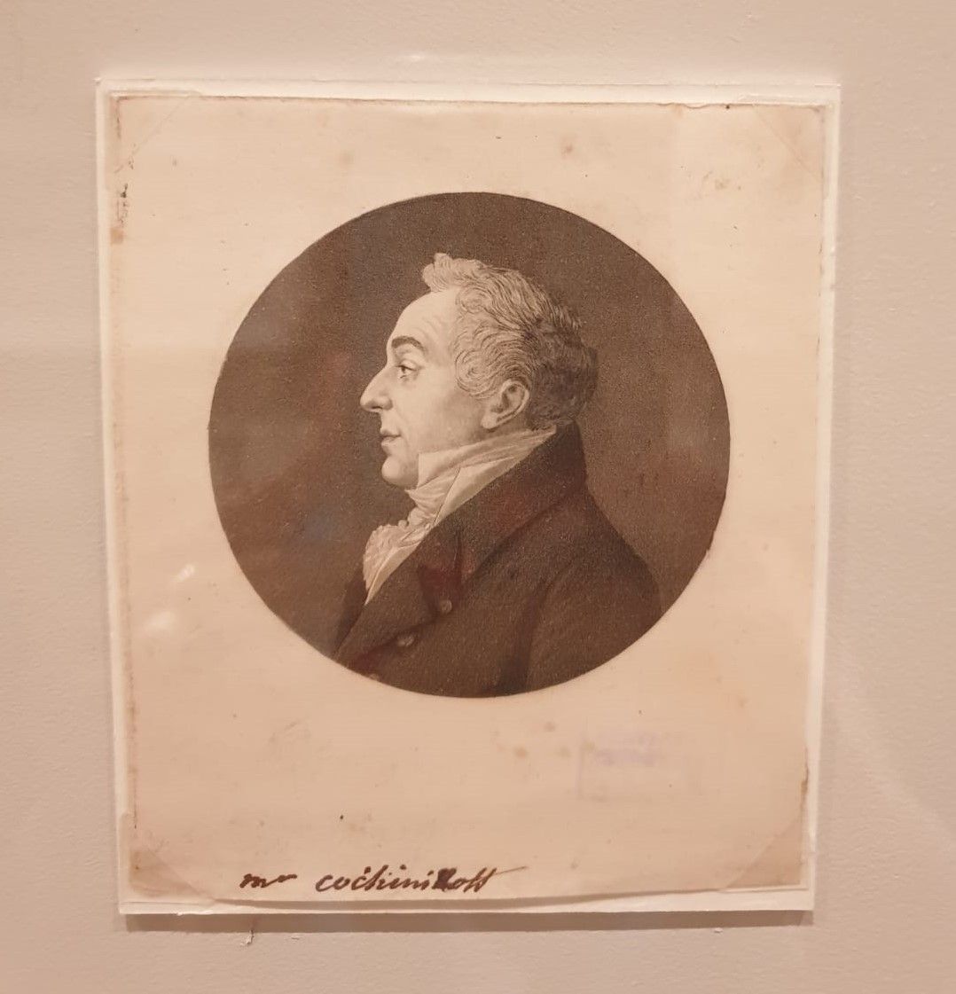 Эдме Кенедей. Портрет Сергея Сергеевича Кушникова 1818 физионотрас. Бумага, офорт, акватинта