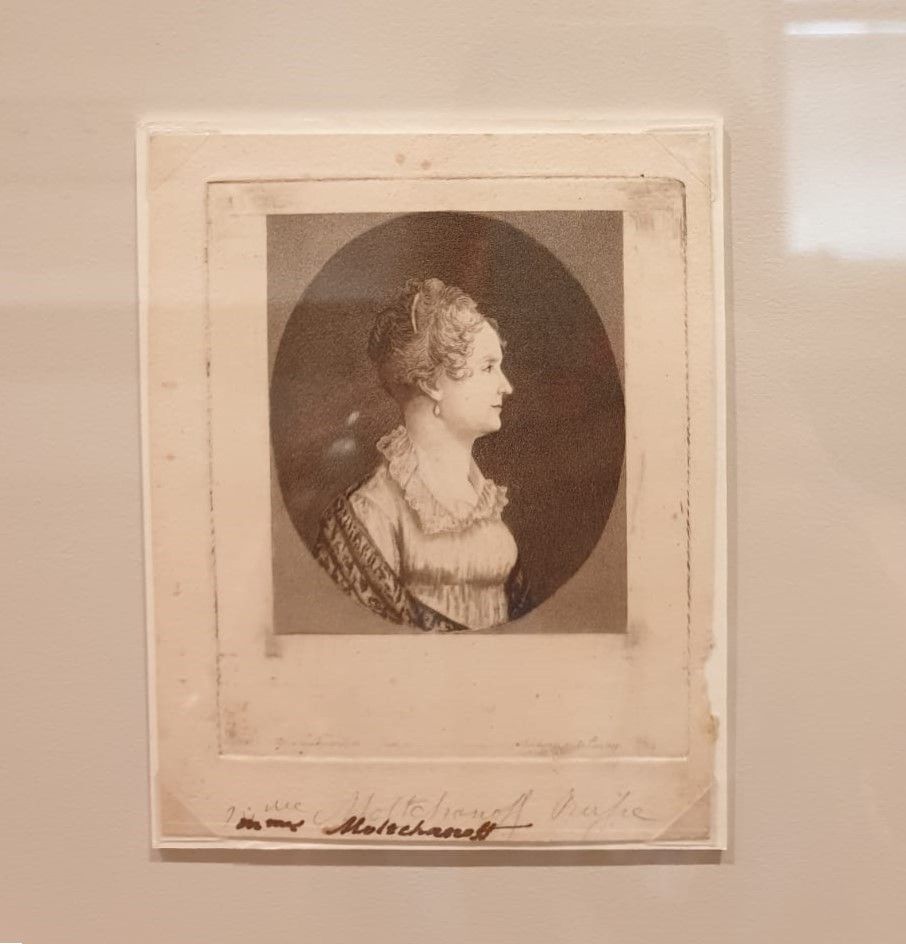 Эдме Кенедей. Портрет Авдотьи Ивановны Молчановой. 1817 физионотрас. Бумага, офорт, акватинта