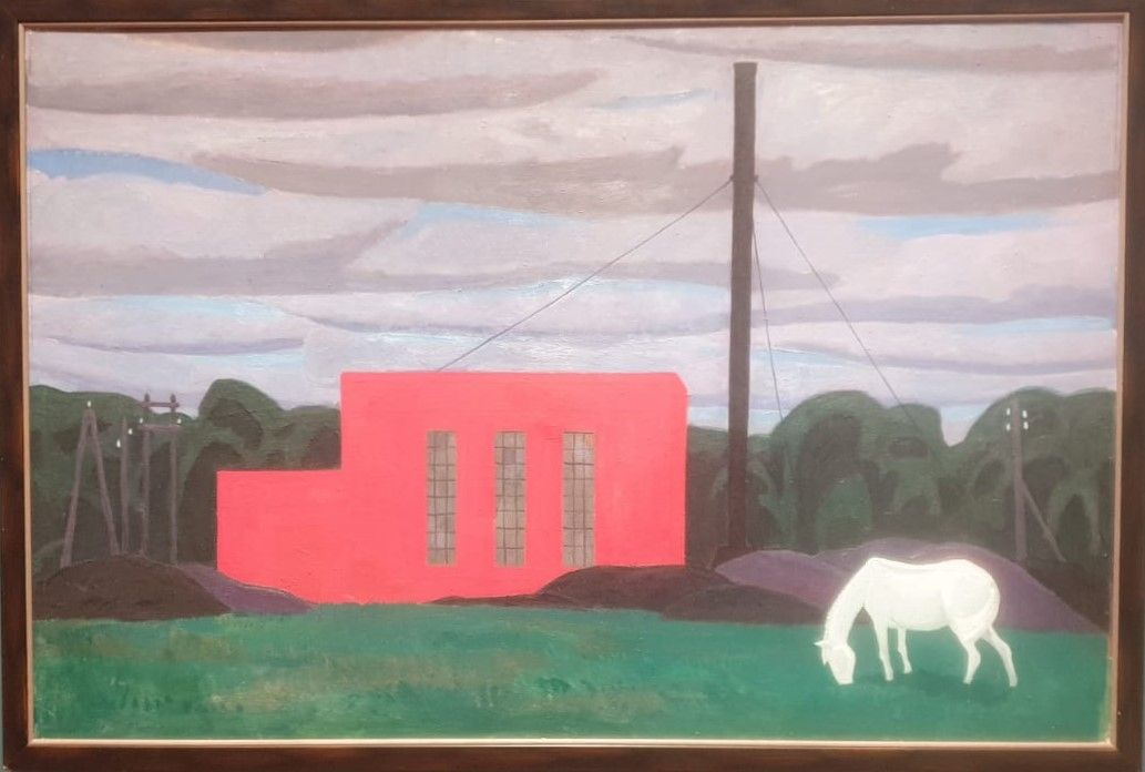 Белая лошадь 1961 холст, масло