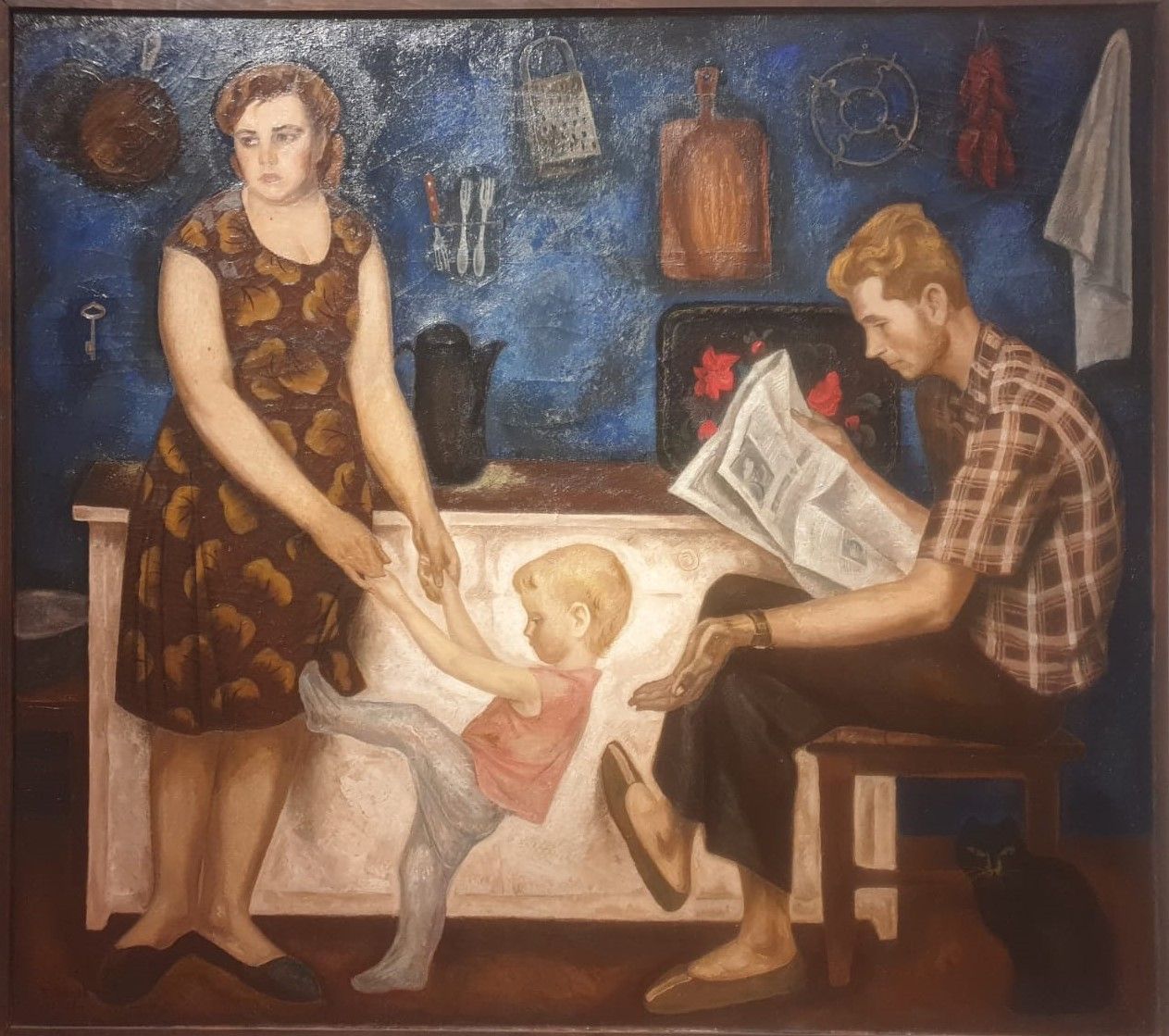Семья Болотовых 1967-1968 холст, масло, темпера