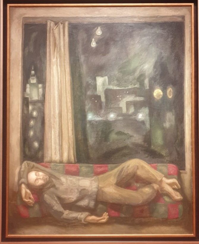 Работа окончена 1970 холст, масло, темпера