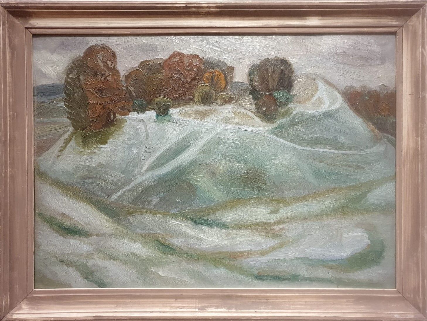 Осень в Тригорском 1973 холст на картоне, масло